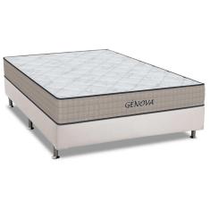 Imagem de Cama Box Casal: Colchão Espuma D45 Orthoflex Genova + Base Crc Courano White(138X188)