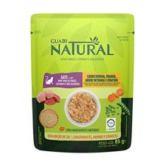 Imagem de Ração Úmida Guabi Natural Gatos Carne, Frango e Vegetais 0,85g