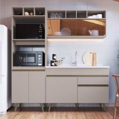 Imagem de Cozinha Completa 3 Peças 6 Portas 1 Gaveta One Gralar Cinnamon