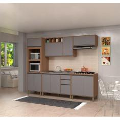 Imagem de Armário De Cozinha Compacta 5 Peças Vanilla Com Cinza Puro