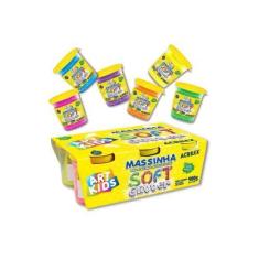Imagem de Massinha De Modelar Soft Glitter 6 Cores - Acrilex
