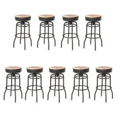 Imagem de Kit 9 Banquetas Texas Estampa Route 66