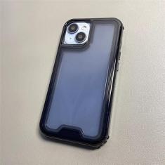 Imagem de Capa de telefone transparente com armadura híbrida para iPhone 11 12 13 14 Pro Max 3 em 1 proteção cor neon capa transparente, T1, para iPhone 13 Pro