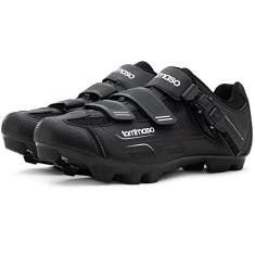 Imagem de Tommaso Montagna Tênis masculino para ciclismo de montanha — sapatos masculinos para ciclismo interno — sapatos de mountain bike para SPD — sapatos de ciclismo SPD — sapatos de bicicleta de cascalho —