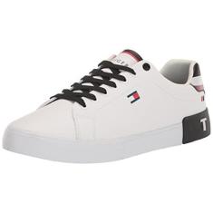 Imagem de Tommy Hilfiger Tênis masculino Rezz, Branco/Preto Multi 141, 41