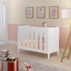 Imagem de Berço Moises Encanto Bebe Cercadinho Com 2 Regulagem + Colchão- Branco