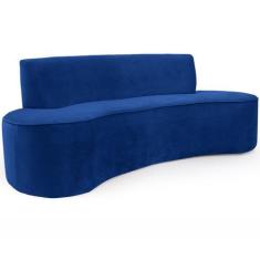 Imagem de Sofá 03 Lugares 150cm Mônaco Veludo Azul Royal - Nexta Casa