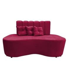 Imagem de Sofa Curvo Feijão Organico Lisboa Vermelho