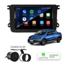 Imagem de Kit MP10 CarPlay Android Auto Saveiro G7 - Tv e Interface - First Opti