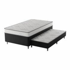 Imagem de Premier Cama Box Unibox com Cama Aux 1,08x1,98x0,63 Preto/cinza