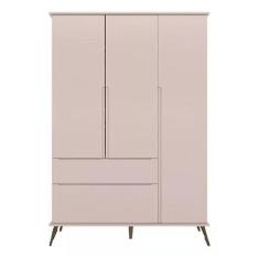 Imagem de Guarda Roupa Infantil Retro Melinda 3 Portas E 2 Gavetas - Phoenix Bab