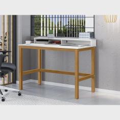 Imagem de Escrivaninha 110cm Pés em Madeira Maciça California Tebarrot