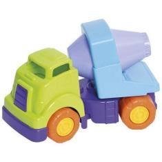 Imagem de Brinquedo Educativo Bebê Caminhão Betoneira Articulável Envio Rápido -