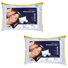 Imagem de Kit de 2 Travesseiros Diamond Latex - Theva