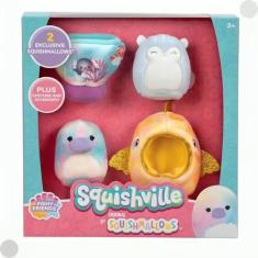 Imagem de Pack Com 02 Pelúcias Squishville Com Acessórios Squishmallows 3435 - S