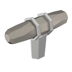 Imagem de Amerock | Puxador de armário | Mármore preto/níquel polido | 2-1/2 polegada (64 mm) de comprimento | Londres | 1 pacote | Puxador de gaveta | Hardware de armário