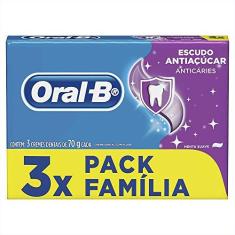 Imagem de Creme Dental Oral-B Escudo Anti Açúcar Tradicional Leve 3 Pague 2 70g, Oral B