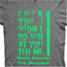 Imagem de Camiseta Rage Against The Machine Chumbo e Verde em Silk 100% Algodão
