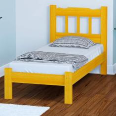 Imagem de Cama De Solteiro Madeira Maciça Cerejeira Perola Nemargi