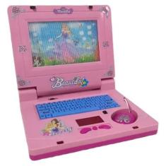 Imagem de Laptop Infantil Princesas Imagem Toca Musica Rosa Brinquedo - Top Toys