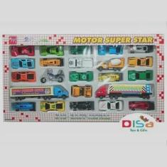 Imagem de Kit Coleção Carrinhos 25 Peças Caminhões e Carretas Brinquedo - toys