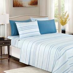 Imagem de Elegant Comfort Conjunto de lençóis de 6 peças mais macio e aconchegante - microfibra de qualidade premium de hotel 1500 - bolso profundo, resistente a vincos, conjunto de lençóis de cama floral de 6