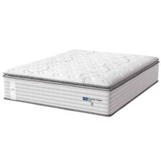 Imagem de Colchão Casal King Molas Guarda Costas Max Com Pillow 193x203x40cm Branco/cinza Probel Cinza/bran