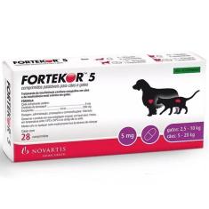 Imagem de Fortekor 5 - Cães E Gatos 28 Comprimidos - Novartis