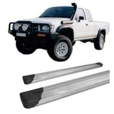 Imagem de Estribo lateral Hilux 1998 A 2004 Aluminio Prata