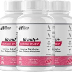 Imagem de 3X Coenzima Q10, Biotina, Uva e Colágeno (Cabelo, Pele e Unhas 180 Cápsulas) Beauty+ Imperium Nutrition