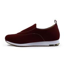 Imagem de Tênis Feminino Usaflex Slip-On Lycra Shine Conforto V9103