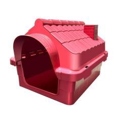 Imagem de Casa Casinha Cachorro Gato Pet N1 Plástico Preminum Vermelho