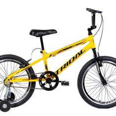 Imagem de Bicicleta Aro 20 Infantil Bmx Cross Roda Lateral Amarelo