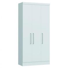 Imagem de Guarda Roupa Modulado 3 Portas 2 Gavetas Infinity Móveis Castro Branco