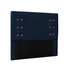 Imagem de Cabeceira Cama Box King 195cm e Recamier Gênova Suede S04 - D'Rossi