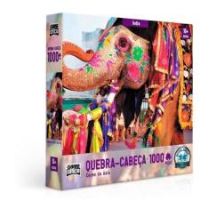 Imagem de Quebra Cabeça Puzzle Elefante Indiano 1000 Peças - Toyster