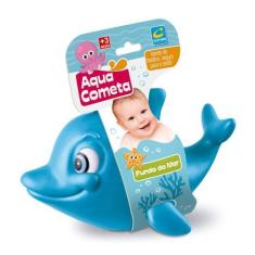 Imagem de Brinquedo Para Banho Golfinho Azul Fundo Do Mar +3 Meses Cometa Brinqu