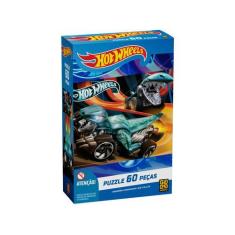 Imagem de Quebra-Cabeça 60 Peças Puzzle Infantil Hot Wheels - Grow