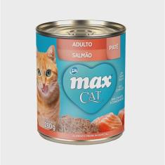 Imagem de Ração Umida Max Cat Lata para Gatos Adultos sabor Salmão 280g
