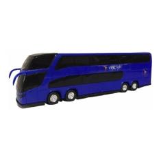 Imagem de Kit 5 Ônibus Miniatura 2 Andares Viação Petroleum 1/43 Roma