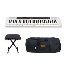 Imagem de Teclado Casio Casiotone CT-S200 wh com Banqueta e Capa Kit
