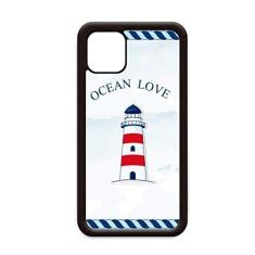 Imagem de Capa Lighthouse Ocean Love Sea Sailing Blue para iPhone 12 Pro Max para Apple Mini Mobile Case Shell