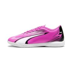 Imagem de PUMA Tênis de futebol masculino Ultra Play Indoor Trainer, Rosa venenoso-puma branco-puma preto, 42
