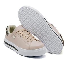 Imagem de Trenis Casual Feminino Confortavel Detalhe de Onça e Pedra - D e spot,