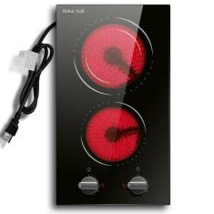 Imagem de Fogão elétrico Hobsir com 2 queimadores 110V com botão de controle - H