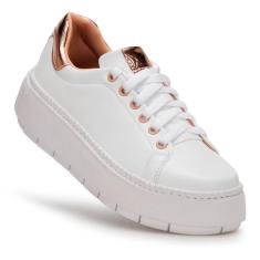 Imagem de Tênis Dk Uze Shoes Sapatênis Sola Reta Leve Cadarço Dia a Dia Feminino-Feminino