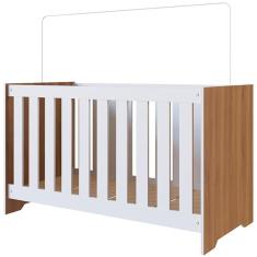 Imagem de Berço Mini Cama 3 Em 1 La003 Nogal Manchester Branco Comm Nogal Manchester Branco