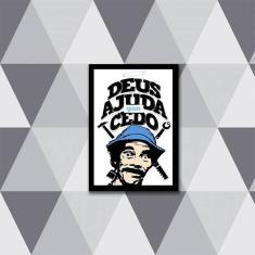 Imagem de Quadro Decorativo Deus Ajuda Quem Cedo Madruga 45X34Cm