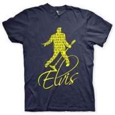 Imagem de Camiseta Elvis Presley Marinho e  em Silk 100% Algodão