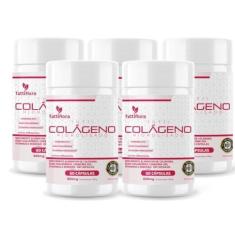 Imagem de Kit Com 05 - Colágeno Hidrolisado + Ácido Hialurônico + Q10 + Biotina + Vit 60 Caps 600mg TuttiFlora